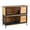 Light Yellow#0, variant on Dog Bed PawHut Rabbit Hutch 2-Story Bunny Cage Small Animal House with Slide Out Tray, Detachable Run, for Indoor Outdoor, 61.5" x 23" x 27", Light Gray,Orthopedic Dog Bed