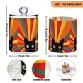 thumbnail image 5 of Yayeee 2 Pack Qtip Holder Bathroom Cotton Swab Canister with Lid Clear Dispenser Set, Black Cat, 5 of 6