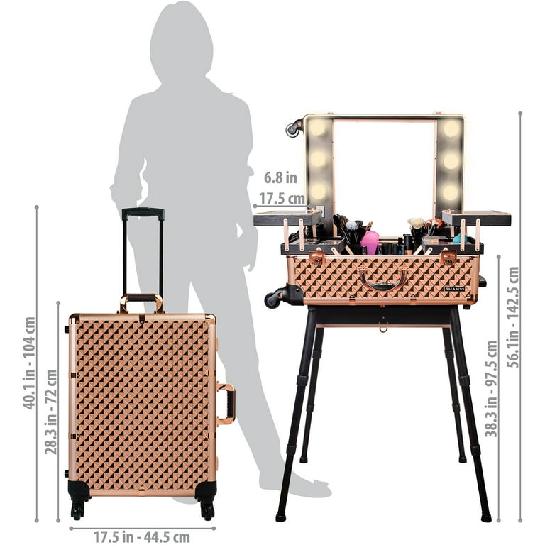 Wheeled makeup case online