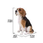 Hi-Line Gift Ltd 87763-B Beagle Dog Sitting