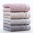 thumbnail image 2 of Namzi 4-Pcs Pink Bathroom Face Towels, 34*75cm/13.39*29.53in Premium Long-Staple Cotton, Soft Absorbent Body Wash Cloths for Showering, Towels for Home Daily., 2 of 4