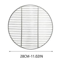 CuiLiyq Round Grill Grate, 11 Inch Stainless Steel Grill Grates, Food Grade Thick BBQ Grates Replacement, Portable Baking Tray for Camping and Picnic