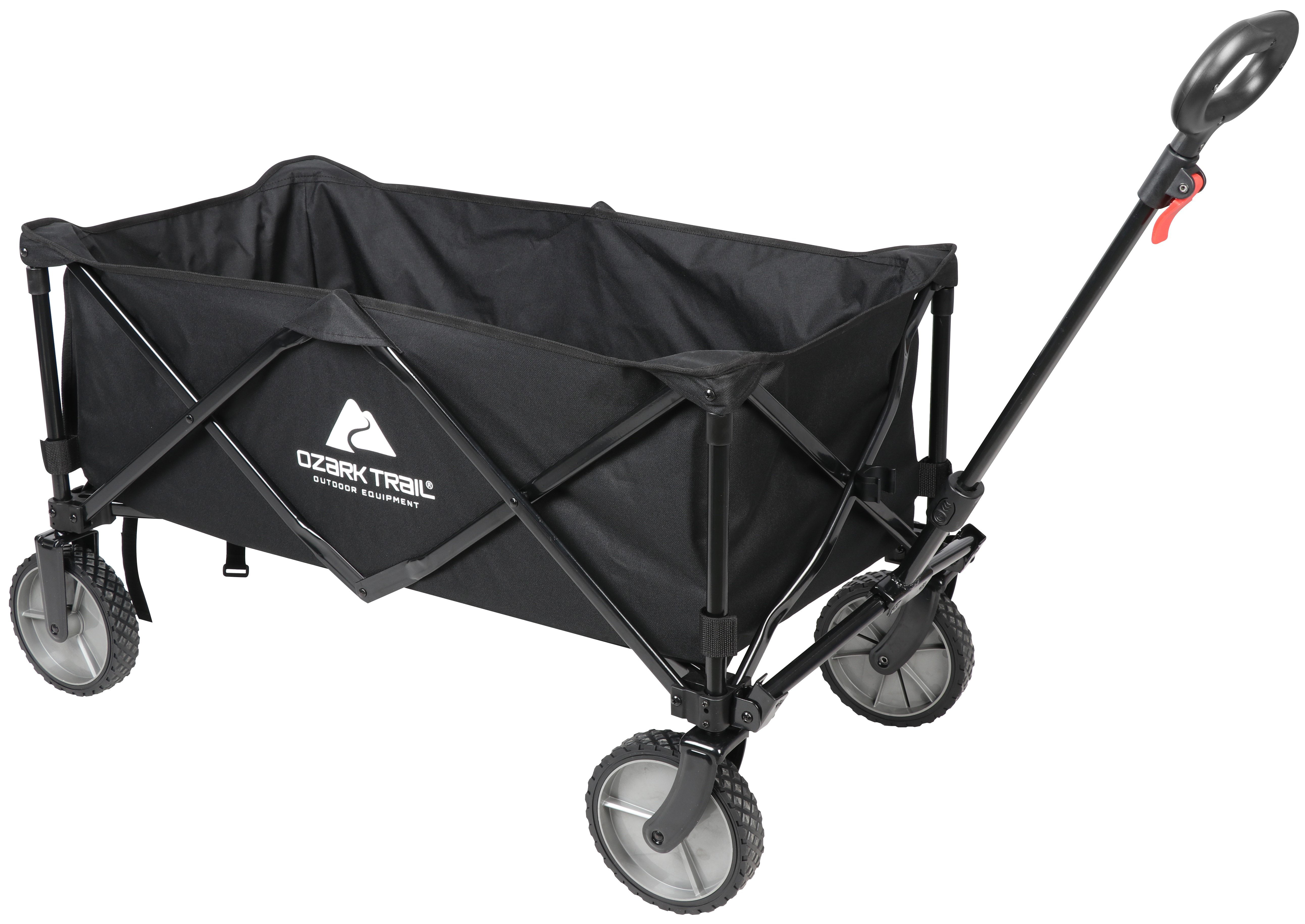 Ozark Trail Folding Multipurpose Camp Wagon Cart Black for sale online 