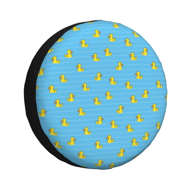 Balery Duck Swimming Cubiertas para Neumáticos - Protector Resistente para Neumáticos de Camioneta, SUV, Remolque, Camper y RV-14 inch
