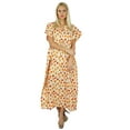 thumbnail image 4 of Bimba Women Long Cotton Kaftan Bohemian Nightgown Floral Maxi Caftan, 4 of 6