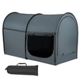 thumbnail image 2 of KFFKFF Sleep Canopy, Pongee Material, Quad-Entry, Airy Privacy Pod with Thin Fiber Rods, Full Bed Coverage, Light-Blocking, Ideal for Adult Rest Space, 2 of 9