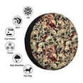thumbnail image 4 of Fotbe Skulls1 Funda de Llanta de Repuesto con Estampado, Engrosada, Ajuste Universal para Jeep, Remolque, RV, SUV, Camión-14 inch, 4 of 6