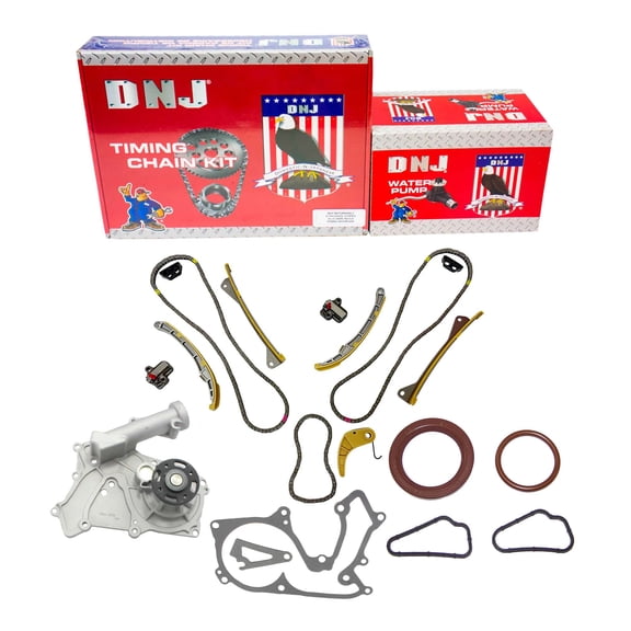 DNJ TK197WP Timing Chain Kit Fits Cars & Trucks 12-15 Hyundai Kia 3.3L-3.8L DOHC