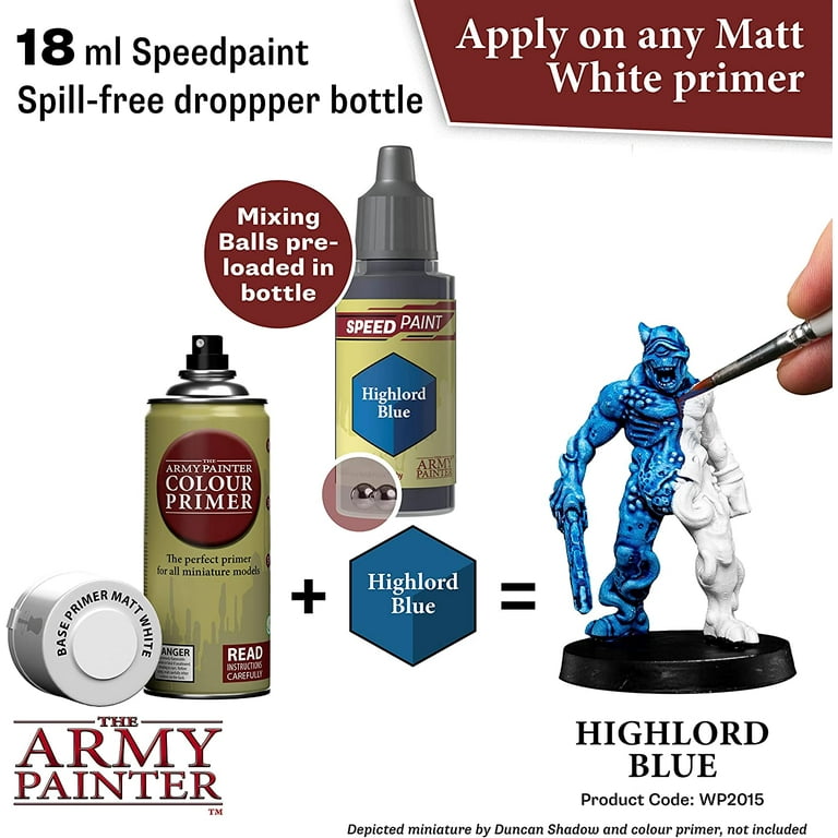  The Army Painter Warpaints Air Air Primer Matt White 18ml  Acrylic Paint for Airbrush, Wargaming and Modelling : Arts, Crafts & Sewing