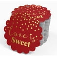 thumbnail image 4 of Inkdotpot Real Gold Foil Love Is Sweet Wedding Tags Favor Hang Paper Tags 50 Pieces, 4 of 6