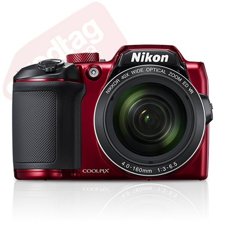 Nikon Coolpix B500 16MP Digital Camera 40x Optical Zoom Red Full