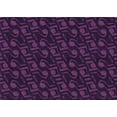 thumbnail image 1 of Ahgly Company Indoor Rectangle Patterned Dark Magenta Purple Area Rugs, 5' x 8', 1 of 6