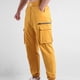 thumbnail image 4 of Puntoco Pantalones casuales largos para hombre Pantalones cargo con múltiples bolsillos, botones, cremallera y pie fruncido a la moda para hombre, 4 of 4
