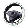 thumbnail image 5 of YFYANG Universal Elastic Watercolor Leaf Doodle Car Steering Wheel Cover, Non-Slip Sweat Absorbent, 5 of 8