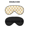 thumbnail image 2 of PAYOHTO Mexican Ethnic Kasuri Pattern Soft Sleep Mask Comfort Pure Silk Eye Cover for Travel Office Camping, 2 of 7