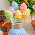 thumbnail image 5 of Sylvtty 6Pcs Easter Egg Picks Colorful Foam Egg Picks Spring Party Cake Topper Sticks Flower Arrangement Ornament for DIY Crafts Vase Tabletop Home Decor, 5 of 6