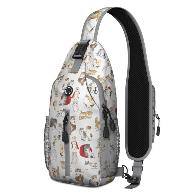 Retro Horse Crossbody Backpack with Rural Wild Horse and Pony Print, Floral Pattern Sling Bag, Lightweight Anti-theft Travel Daypack for Horse Lovers, Farm Style, Commuting, Short Trips, Gym