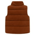 thumbnail image 2 of WOYY Little Boys Corduroy Padded Vest Winter Warm Sleeveless Jacket Outerwear, Sizes 5-6, 2 of 6