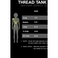 thumbnail image 2 of Thread Tank Home Roots State New Jersey NJ Women's Sleeveless Muscle Tank Top Sport Grey Small, 2 of 3