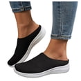 thumbnail image 1 of Mules Sneakers for Women Comfortable Breathable Wide Feet Mesh Slip on Walking Shoes Orthopedic Slide Sandals, 1 of 6