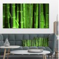 thumbnail image 1 of Forêt de Bambous Verts - Impression sur Toile Florale, 1 of 3