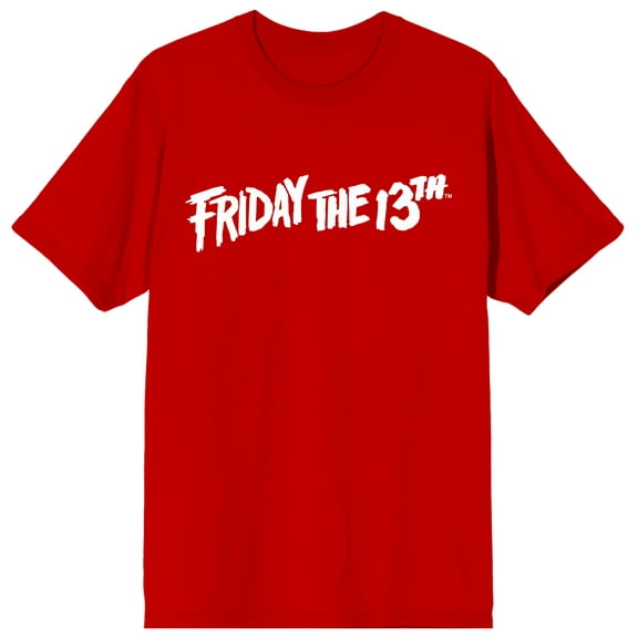 Friday the 13th Logo Men's Red T-shirt-M