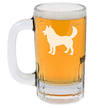 

12oz Beer Mug Stein Glass Husky
