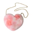 thumbnail image 2 of Bolso de Mano en Forma de Corazón para Mujer Perfecl con Cadena de Felpa, 2 of 8