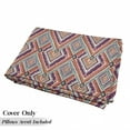 thumbnail image 5 of Tribal Floor Pillow Lounger Cover, Retro Diagonal Ethno Pattern with Geometric Shapes Art, Nap Mat Printed Fabric Case for 5 Pillows, 88" x 27", Purple and Teal, by Ambesonne, 5 of 5