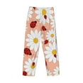 thumbnail image 5 of Fotbe Daisy and Ladybug Men's Pajama Pants,Sleepwear Pants,Pj Bottoms Drawstring And Pockets-Large, 5 of 9