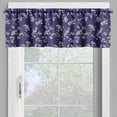 thumbnail image 2 of Ambesonne Navy and Blush Valance Pack of 2, Sakura Blossom, 54"X12", Purple Rose Fern Green, 2 of 5