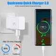 thumbnail image 6 of Fast Charge USB Type C Charger with 10FT Long Cable White Compatible with Samsung Galaxy S24 S23 S22 S21 S20 S10 S9 Note 20 Ultra Note 10 Plus, 6 of 6