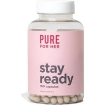 Pure for Her Vegan Stay Ready Fiber Supplement for Women | Bloat & Gas Relief, Supports Digestive Health, Regularity | 160 Capsules