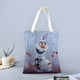 thumbnail image 2 of Olaf Bolso de tela con estampado de lienzo para mujer, bolsa de compras reutilizable y estética, con cremallera interior, regalo para mujer, 35 × 40 cm., 2 of 6