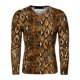 thumbnail image 2 of Camiseta de pullover ajustada con estampado de leopardo para hombres INSPIRE CHIC marrón pequeña, 2 of 7