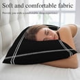 thumbnail image 5 of Pure Black Pillow Covers Queen, Simple Solid Color Soft Brushed Microfiber Breathable Throw Pillow Covers, Decorative Pillowcase with Zipper for Couch Sofa Bedroom Living Room 20"x30", 5 of 9
