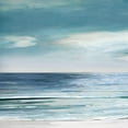 thumbnail image 3 of Swatland, Sally 12x12 Black Modern Framed Museum Art Print Titled - Blue Silver Shore - Detail I, 3 of 5