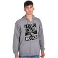 thumbnail image 5 of Hunter Funny Earned a Few Bucks Zip Up Hoodie Men's Women's Brisco Brands S, 5 of 6