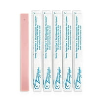 Tammy Taylor Peel 'N' Stick Finger Nail Files | Long-Lasting & Disposable Zebra 180 Grit Files with Emery Board | Replaceable, Travel-Friendly Size | Professional Acrylic Files | 25 Pack