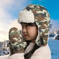 thumbnail image 5 of Child Winter Hat Set, Soft Warm Children Beanie Cap with Neck Warmer and Gloves, Kids Hat & Mittens Set Ski Warm Set Outdoor Earmuffs for Baby Childrens Girls Boys, 5 of 8