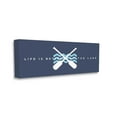 thumbnail image 3 of Life Better At Lake Crossed Oars Typography Graphic Art Gallery Wrapped Canvas Print Wall Art, 3 of 7