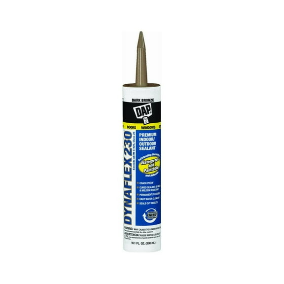 Dap 18420 Dark Bronze Dynaflex 230 Indoor/Outdoor Sealant, Sold As 12 Each