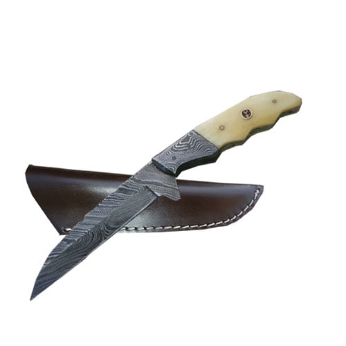 Damascus Steel Custom Hunting Knife 1095 High Carbon Steel Forged Walmart Com