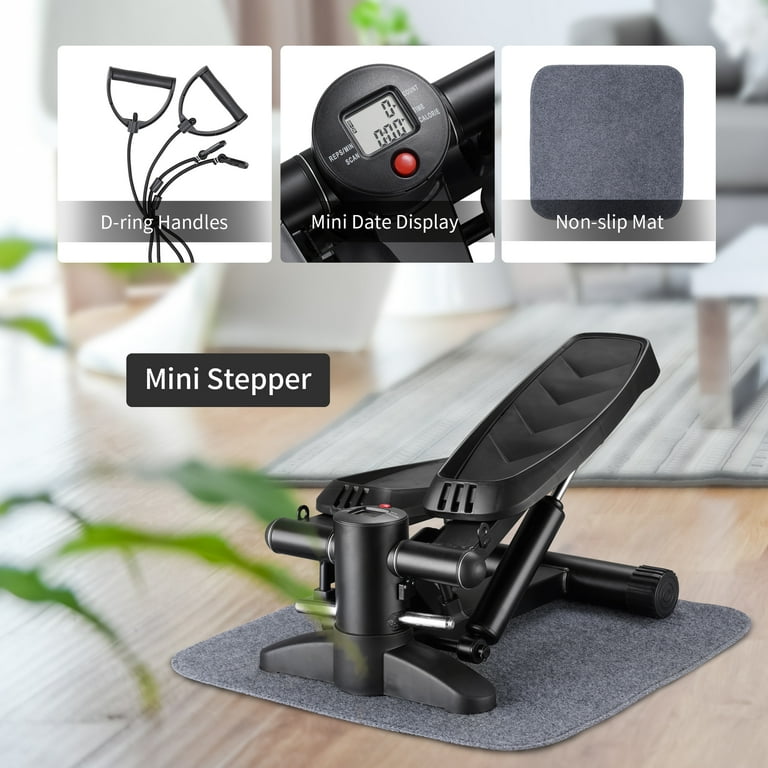 Wesfital Mini Stair Stepper with Resistance Bands Free Non-slip