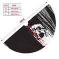 thumbnail image 3 of Rateoe Gothic Skull Drape Print Christmas Tree Skirt 30" for Xmas Holiday New Year Party Circle Tree Mat Ornaments Decoration, 3 of 7