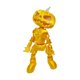thumbnail image 2 of Decoración de calabaza luminosa de Halloween Macarena escultura de juguete dorado 15 cm x 11 cm x 4 cm, 2 of 8