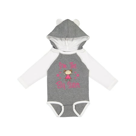 

Inktastic The Big Sister Gift Baby Girl Long Sleeve Bodysuit