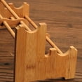 thumbnail image 3 of Estante de de Bambú para Platos, Escurridor de Secado, Soporte de Almacenamiento, Soporte, Organizador de Armario de Cocina para Taza de Té, 3 of 8
