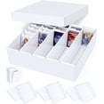 thumbnail image 1 of Row Trading Card Storage Box Cardboard Storage Box with Divider for Mtg Tcg Sports Cards, 1 of 6