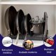 thumbnail image 4 of Organizador de Sartenes Bluelander con 10 Compartimientos Ajustables, Soporte de Tapa, Compartimientos Ajustables, 4 of 6